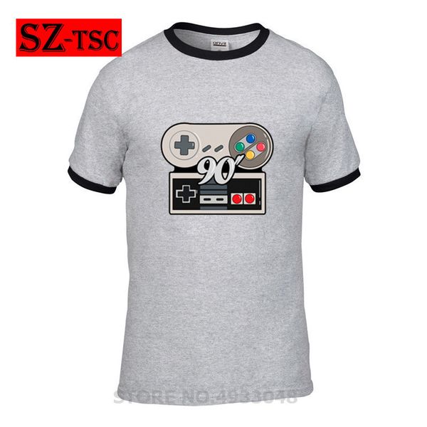 

summer men geek t-shirt nerd play retro 80 90 ps4 t shirt graphic cotton tee shirt men short sleeve classic cute fashion tshirts, White;black