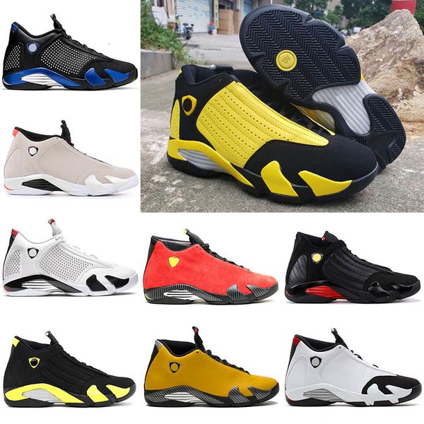 

14s обувь мужская jumpman 14 xiv замша тренеры моды желтый spm черный синий белый конфета efining moments thunder мужчины спорт кроссовки 7