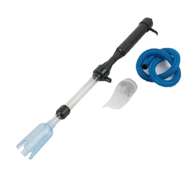 

electric fish tank vacuum cleaner syphon operated gravel water filter cleaner washer