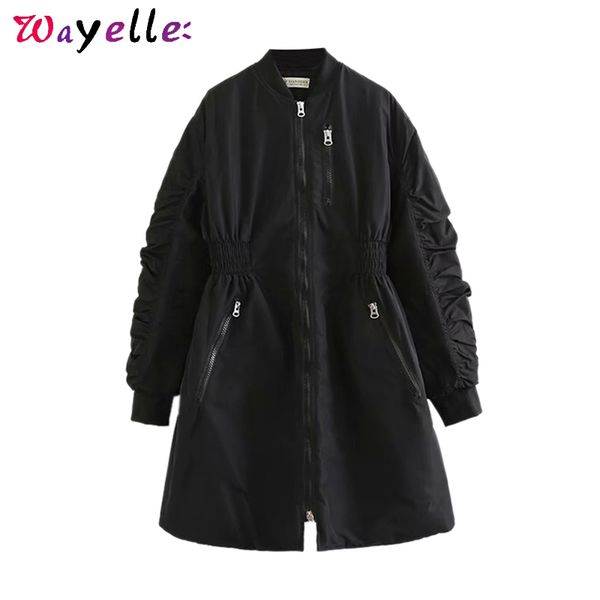 

black women parka coats outwear thicken parka winter coat women korean vintage chic long coat abrigos mujer invierno
