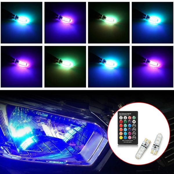 

vehemo 2pcs for car side light car dashboard light wedge interior beads signal atmosphere lamp parking tail