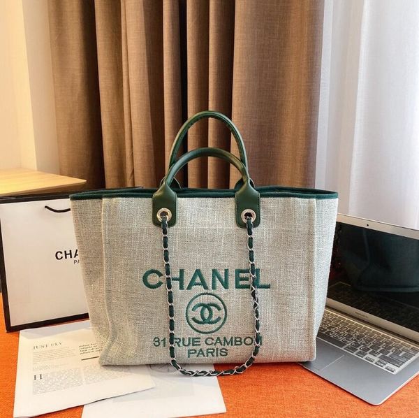 

classic beach bag shopping stylish quality stylish iconic women shopping outdoor beach bag brown size :32 cm