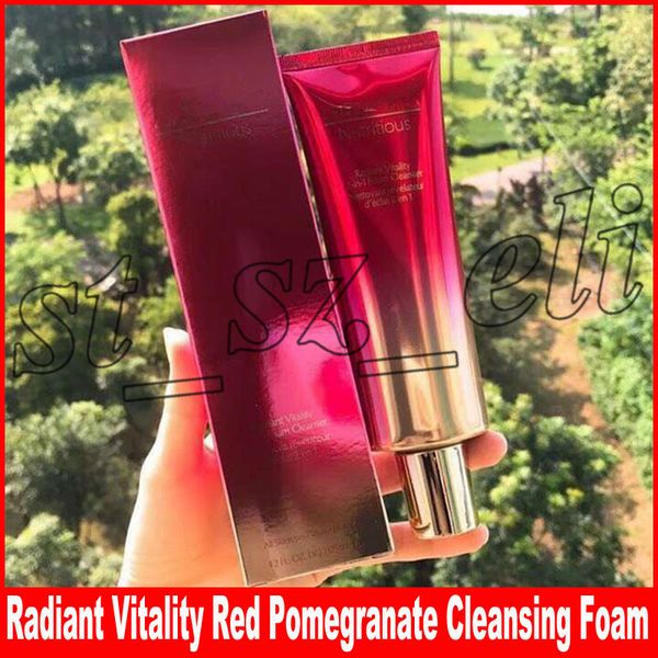 

famous nutritious 2-в-1 пенка для умывания крем для лица сияющая жизненная сила красный гранат очищающая пенка 125мл высокое качество