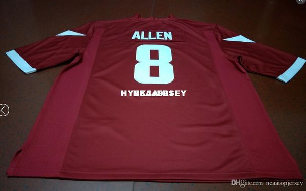 

men #8 austin allen ar alumni college jersey xs-6xl or custom any name or number jersey, Black;red