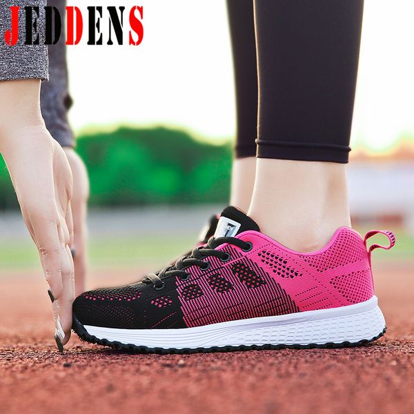 

big size women's shoes ladies mesh summer sneakers red sport shoes for women soft running woman fashionable sports shoe q9