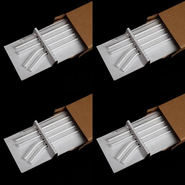 

сопротивление жаре наборы соломы ресторан прозрачное стекло солома для общественного питания использование удобные напитки tubularis экологи