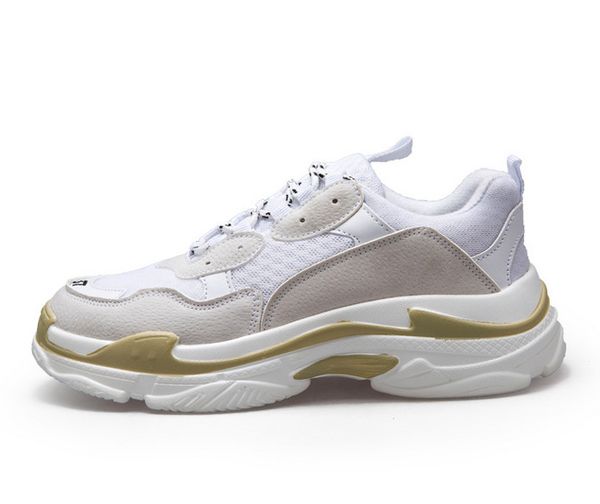 

2019 мульти престижное тройной дизайнер низкий старый папа sneaker сочетание подошвы ботинок женщин людей способа вскользь ботинки размер hi, Black