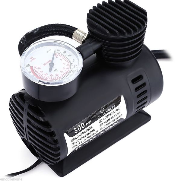 

abs automotive durable vehicle mini air compressor 300 psi tire inflator pump dc 12v car parts car accessories