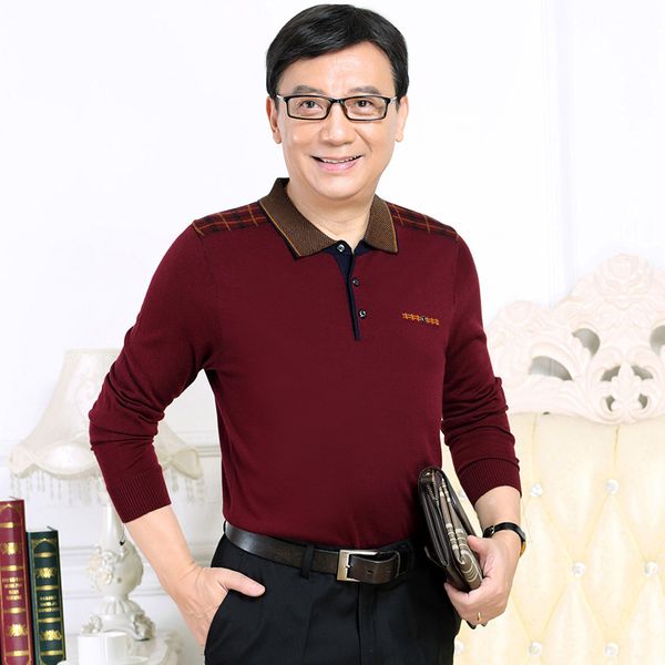 

autumn casual turn-down collar striped sweater mens sweaters long sleeve pullover shirts, White;black