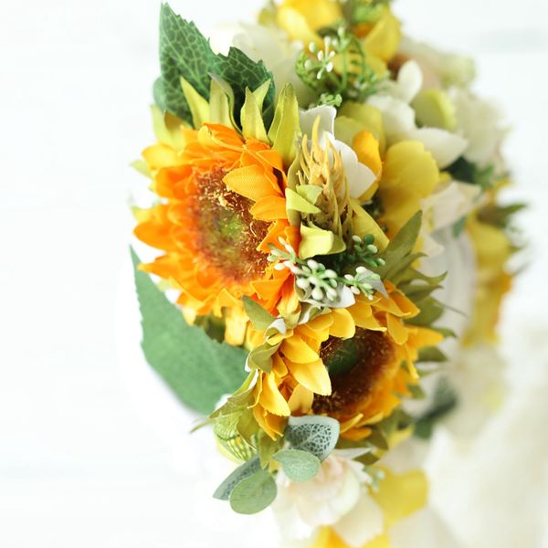 

flower crown baby pgraphy props fabric flowers cap girl christmas hat shower children p shoot girls hair accessories, Slivery;white