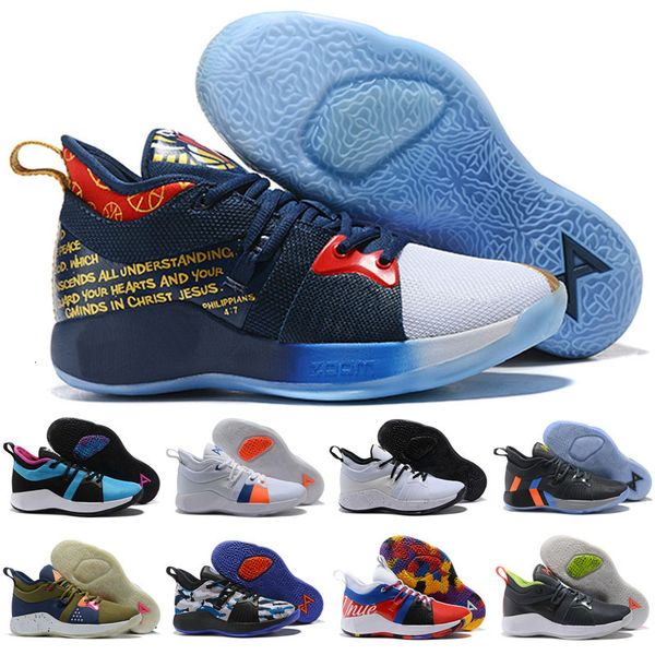 

basketball shoes paul george zoom pg 2 sky blue pg ii gold champion nasa x pg, Black