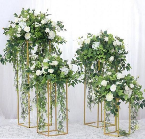 Floor Vases Flowers Vase Column Stand Metal Pillar Road Lead
