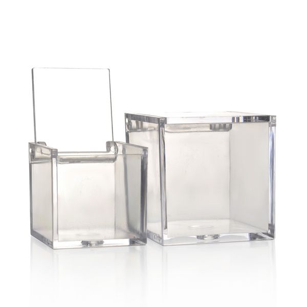 

малый пищевой прозрачные пластиковая коробка конфет флип квадратных пластиковая коробка для печенья закуски печенья хранения