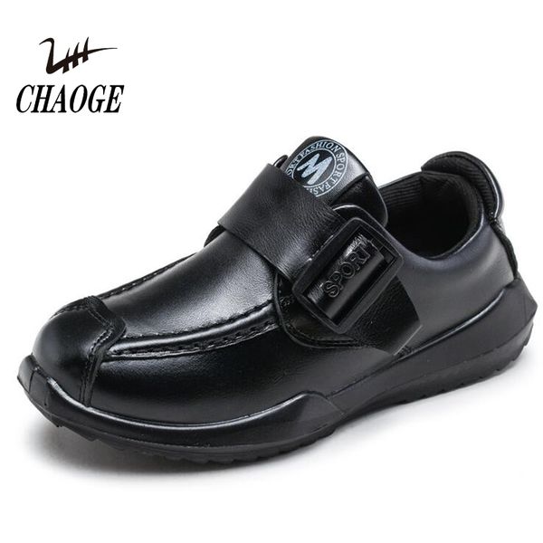 

2019 spring and autumn new leather shoes children spring and autumn models shoes casual 1, Black;grey