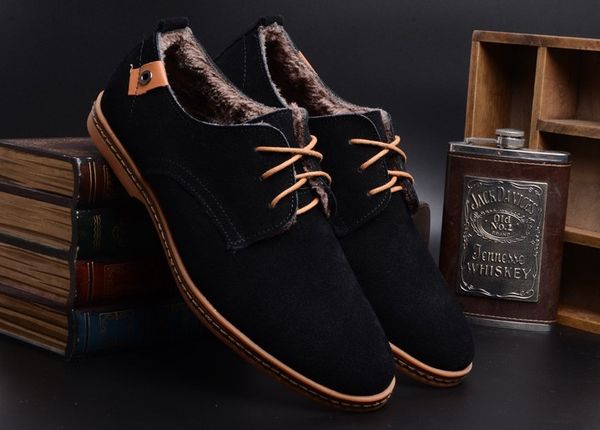 

elegant shoes men oxfords dress shoes leather cow suede plus size derby prom formal wedding man mocassin homme wool shoes, Black
