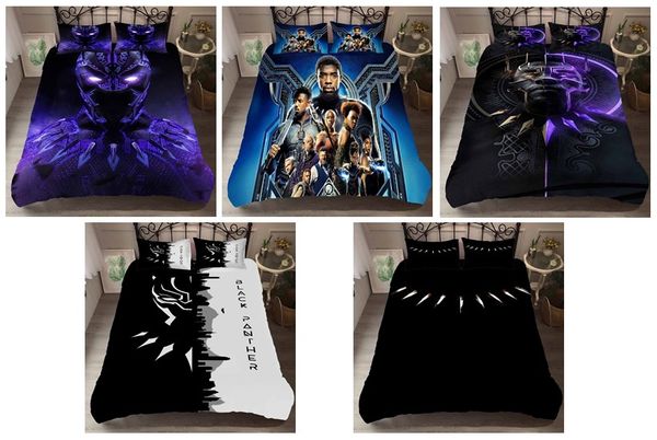 

miracle movie "avenger alliance" black panther character 3d printing lifelike duvet cover set/ bedding set, comforters