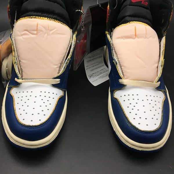 

Union x air 1 high og nrg bv1300 146 1 i red blue women men ba ketball port hoe neaker with original box