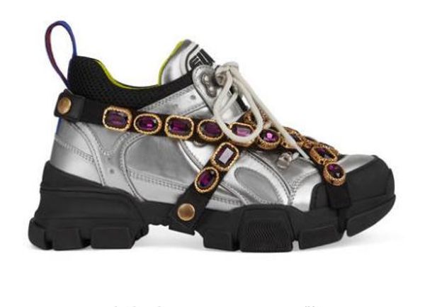 

flashtrek sneaker removable crystals oversize design outdoor hiking sneaker boots men shoes leather sneakers t01, Black