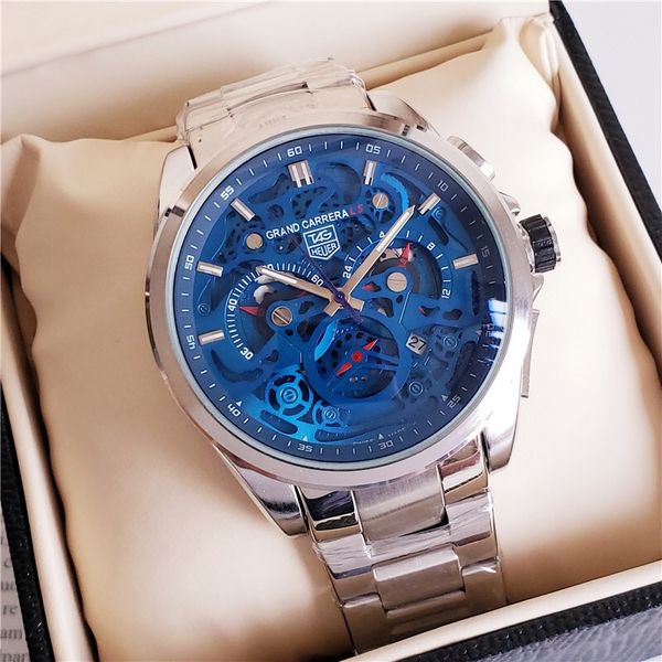 

2019 luxury fa hion tag 904l teel men port watche elf wind black watche ht brand mechanical men military watche orologio