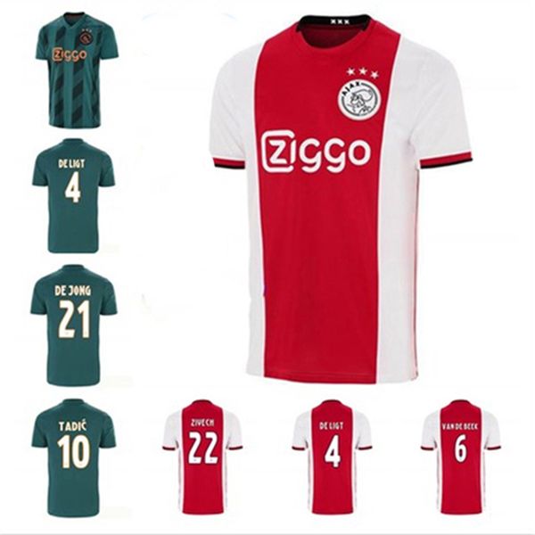 

2019 2020 ajax occer jer ey 7 nere cami a de futebol 10 tadic 4 de ligt 22 ziyech 19 20 football hirt