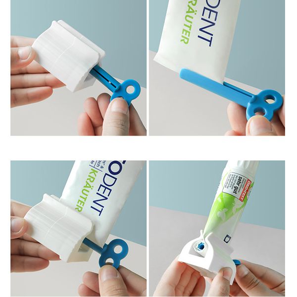 

manual rolling tube toothpaste squeezer multi-function toothpaste dispenser holder stand toothpaste clip cleaning bath supplies