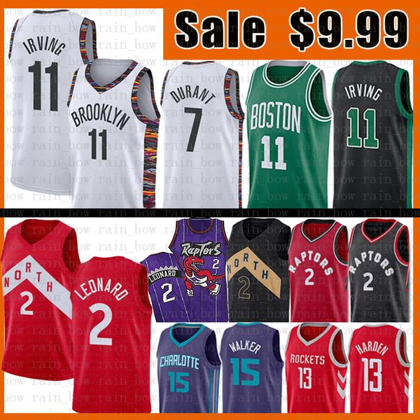 

9 99 ncaa kawhi 2 leonard rocket kevin 7 durant net kyrie ba ketball 11 jer ey irving jame 13 harden kemba 15 walker jer ey ale, Black;red