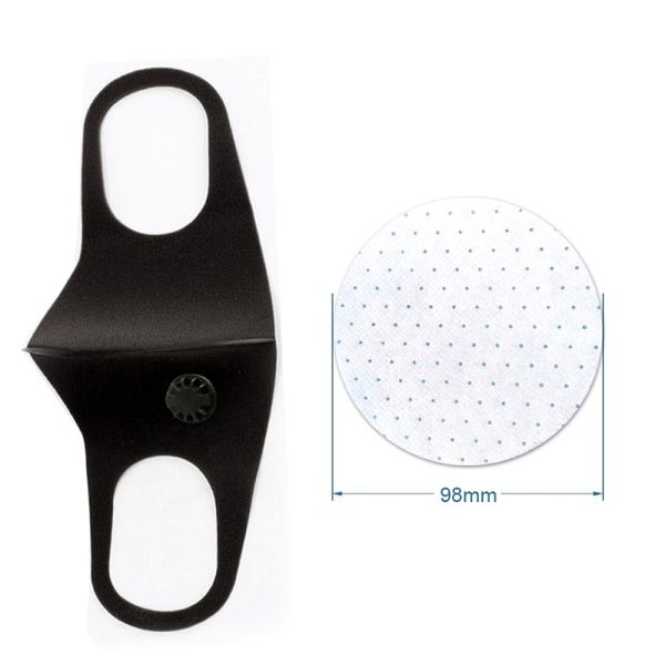 

pm2.5 face mask breathing mask with anti fog haze respirator carbon filter face mouth masks reusable for outdoor, Black
