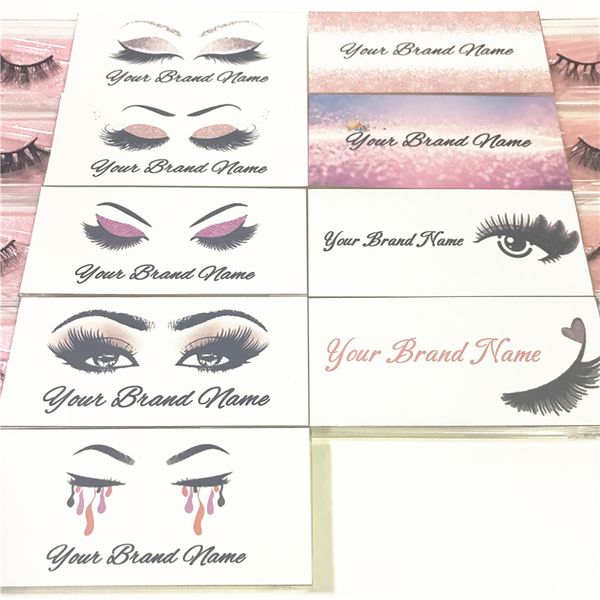 

Дизайн логотипов Dramatic Eyelash для индивидуальной наклейки (используется для накладн