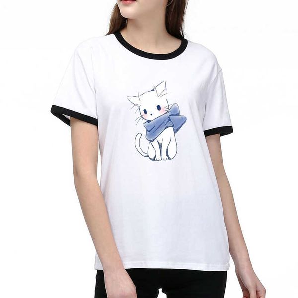 

brand womens designer t shirts luxury printed diy tees 2020 new arrival summer cartoon t shirt 2 colors size s-2xl t003a447, White