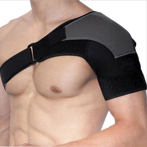 

1pcs shoulder brace adjustable shoulder support with pressure pad for prevention sprain soreness tendinitis, Black;blue
