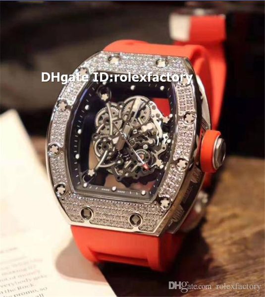 

Top Luxury 055 Часы Швейцарский 8215 Автоматический Бриллиантовый Корпус из Нержавеющей