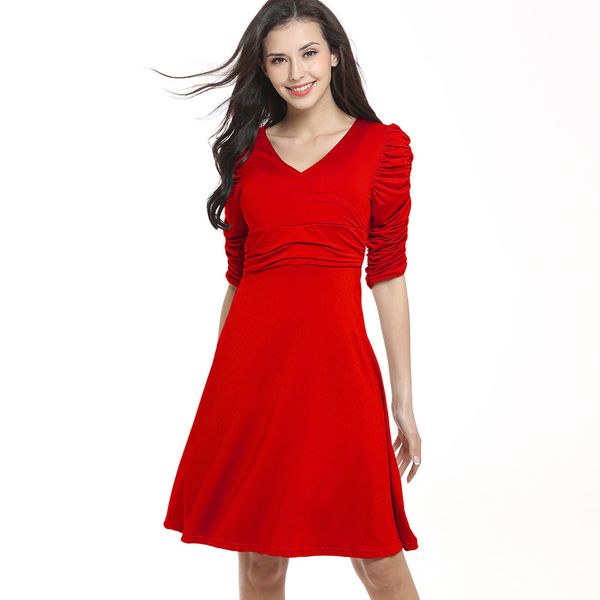 

женские дизайнерские платья глубокий v тонкий ворс хип юбка высокая талия с длинным рукавом платье лето, Black;gray