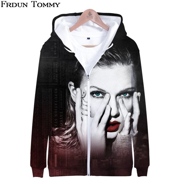 

ar 3d zipper толстовка толстовка осень / зима нового стиль harajuku unisex outwear вскользь zipper, Black