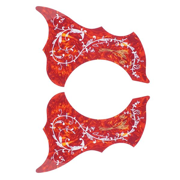 

2x hummingbird shape acoustic guitar self-adhesive pickguard for acoustic guitar