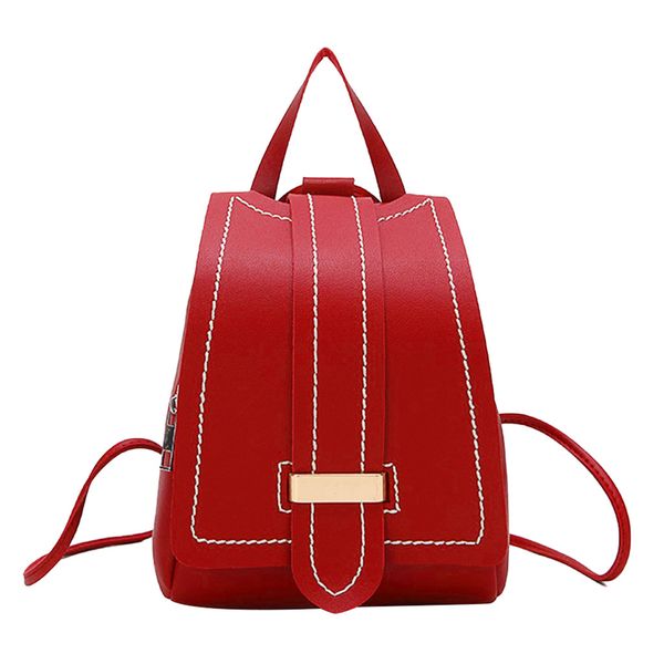 

mini squarebackpack women pu shoulder bag for teenage girls multi-function small bagpack female ladies mochila mujer #t2p