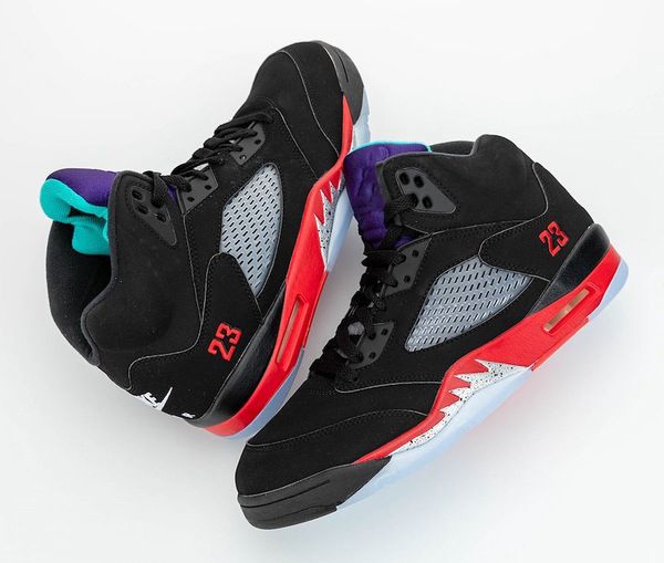 

2020 released 5s authentic 5 3 black fire red grape ice new emerald mens basketball shoes outdoor sneakers with original box
