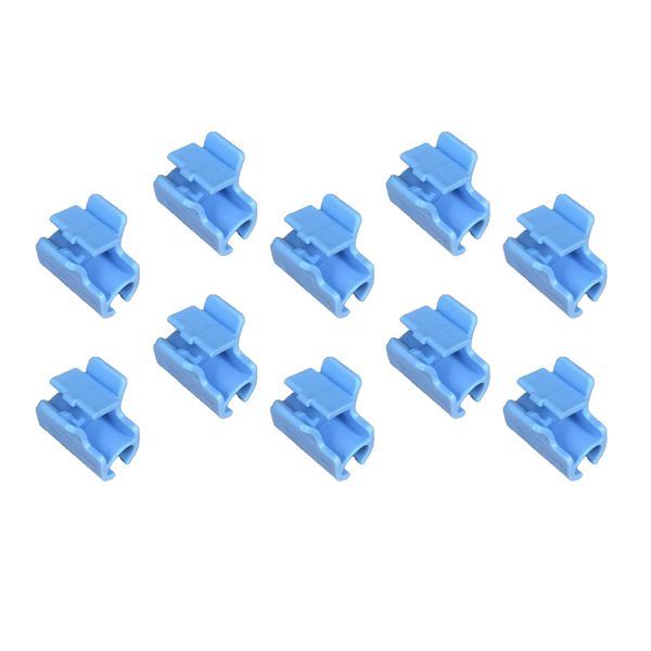 

10pcs pipe clamps for fixing greenhouse film netting blue