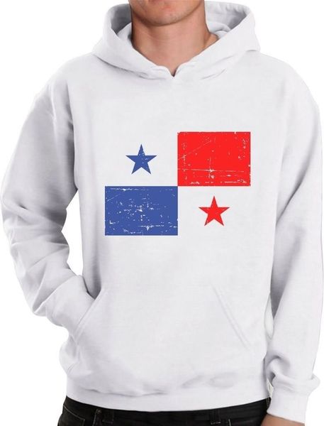 

panama flag - vintage retro hoodie panama pride, Black