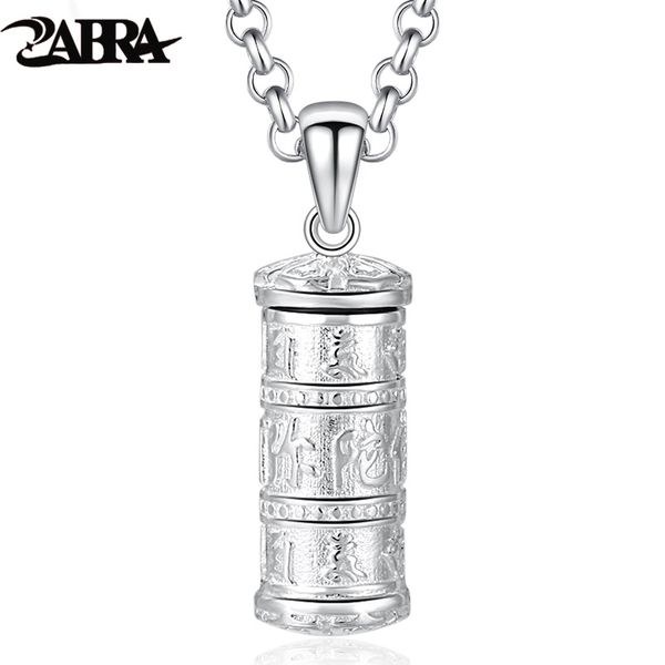 

zabra 925 sterling silver six words mantra pendant men thai silver necklace pendants restoring ancient ways jewelry for male