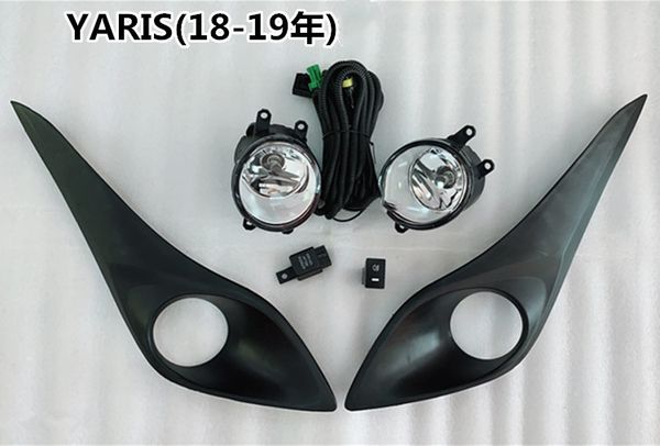 

eosuns fog lamp for yaris 2018-2019 with fog lamp cover and wire harness switch