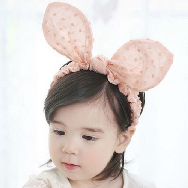 

унисекс детские малышей симпатичные девочки мальчики kid bowknot hairband тюрбан узел уха кролика оголовьем принцессы партии headwear горячи, Slivery;white