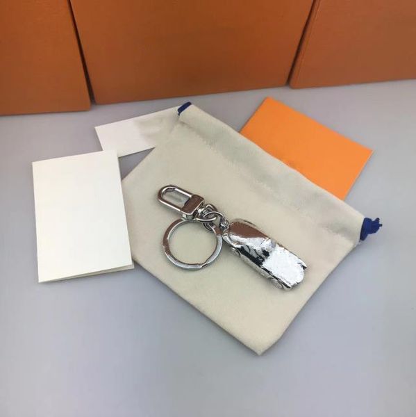 

марка дизайнер брелок luxury key ring брелок держатель марка 1 цвет porte клеф подарков мужчины женщины моды сувенирные автомобилей брелка, Silver