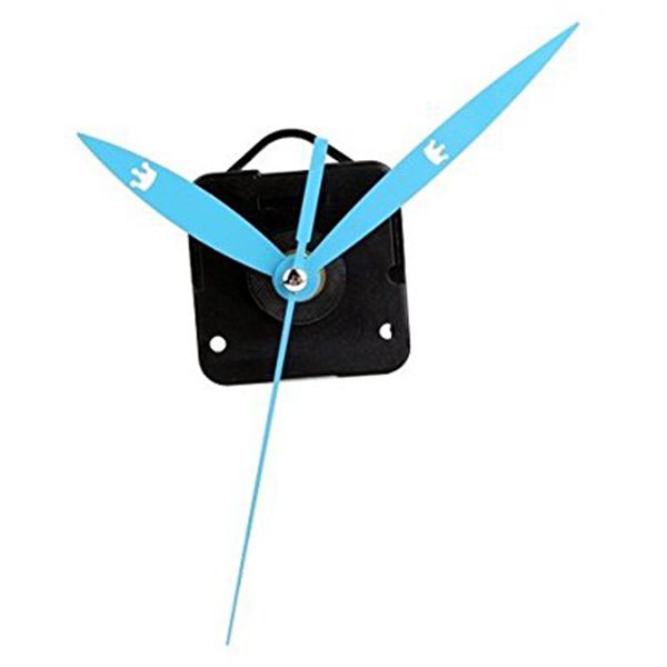 

quartz clock movement mechanism blue hands diy repair parts kit