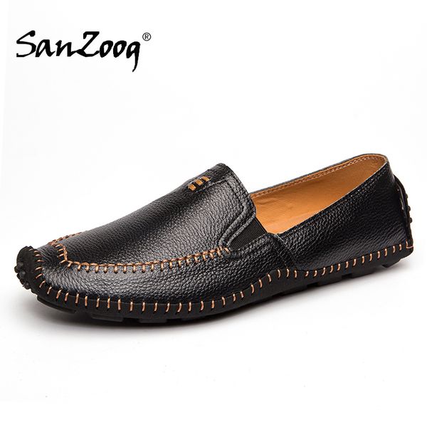 

натуральная кожа скольжения на мужчин обувь casual мокасин homme мужская мокасины mocasines вождения обувь мокасины горячие продажа ручной р, Black