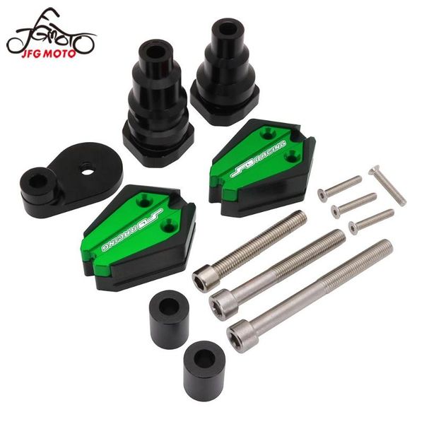 

1 пара рамка слайдер протектор гвардии аварийные колодки для zx6r zx-6r zx 6r 2007 2008 07 08 ползунки защиты двигателя