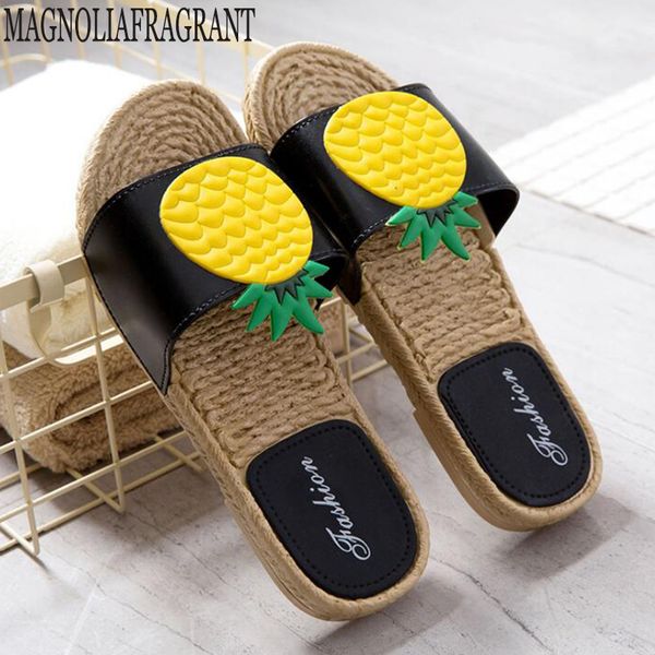 

slippers women summer new fruit badslippers indoor slippers zapatillas de mujer kapcie flip flops bathroom home house c, Black