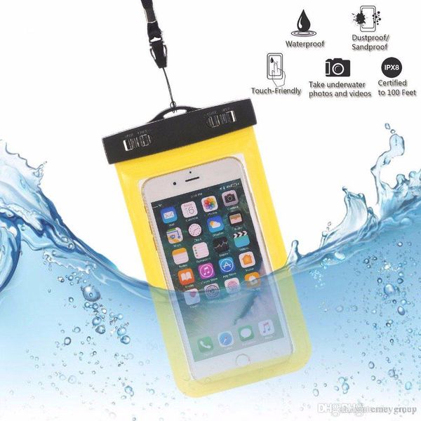 

хороший сухой мешок водонепроницаемый чехол пвх защитный универсальный телефон сумка сумка с компасом сумки для дайвинга плавание для смартф