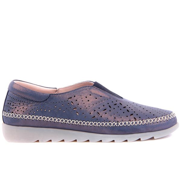 

Sail Lakers-Blue Leather Women 'S Casual Shoes
