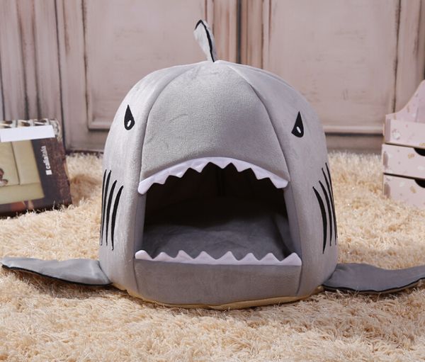 

wholesales explosive shark's nest kennel cat's nest pet's nest removable wool mat pet products