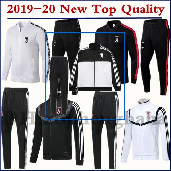 

2019 2020 juve ronaldo core jacket dry strike tracksuit squad drill 19 20 dybala pjanic hean zipper survetement soccer training suit, Black